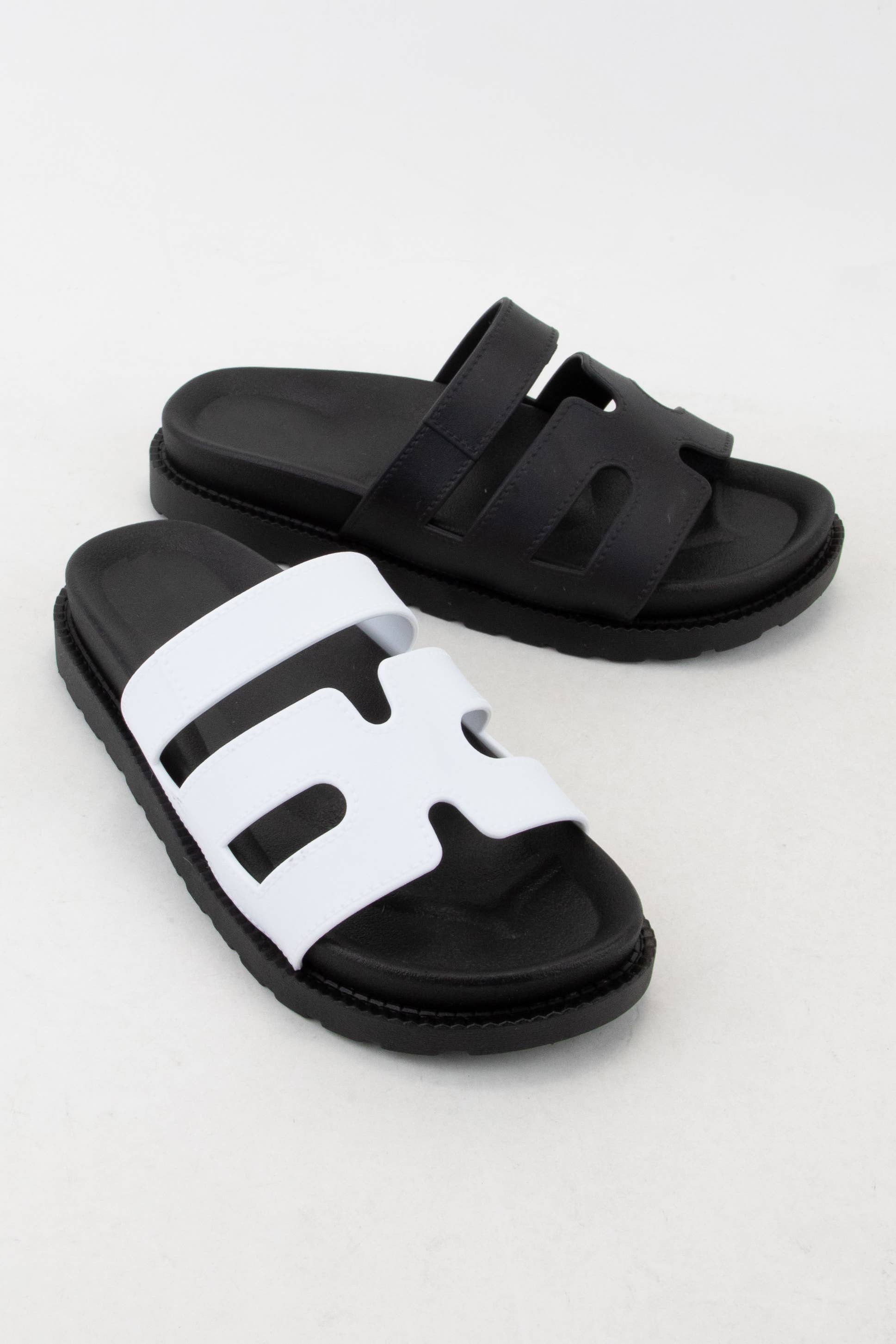 CCOCCI - Wholesale Sandals - Women's - GINO TRENDY CUTOUT DESIGN UPPER SLIP-ON STYLE SANDAL0