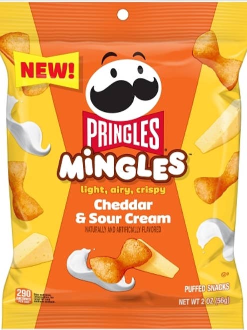 (S7-01) Chips-PringlesMingles-Cheddar&CrèmeAigre 2oz (56g x6) pour la vente par iSweet.ca
