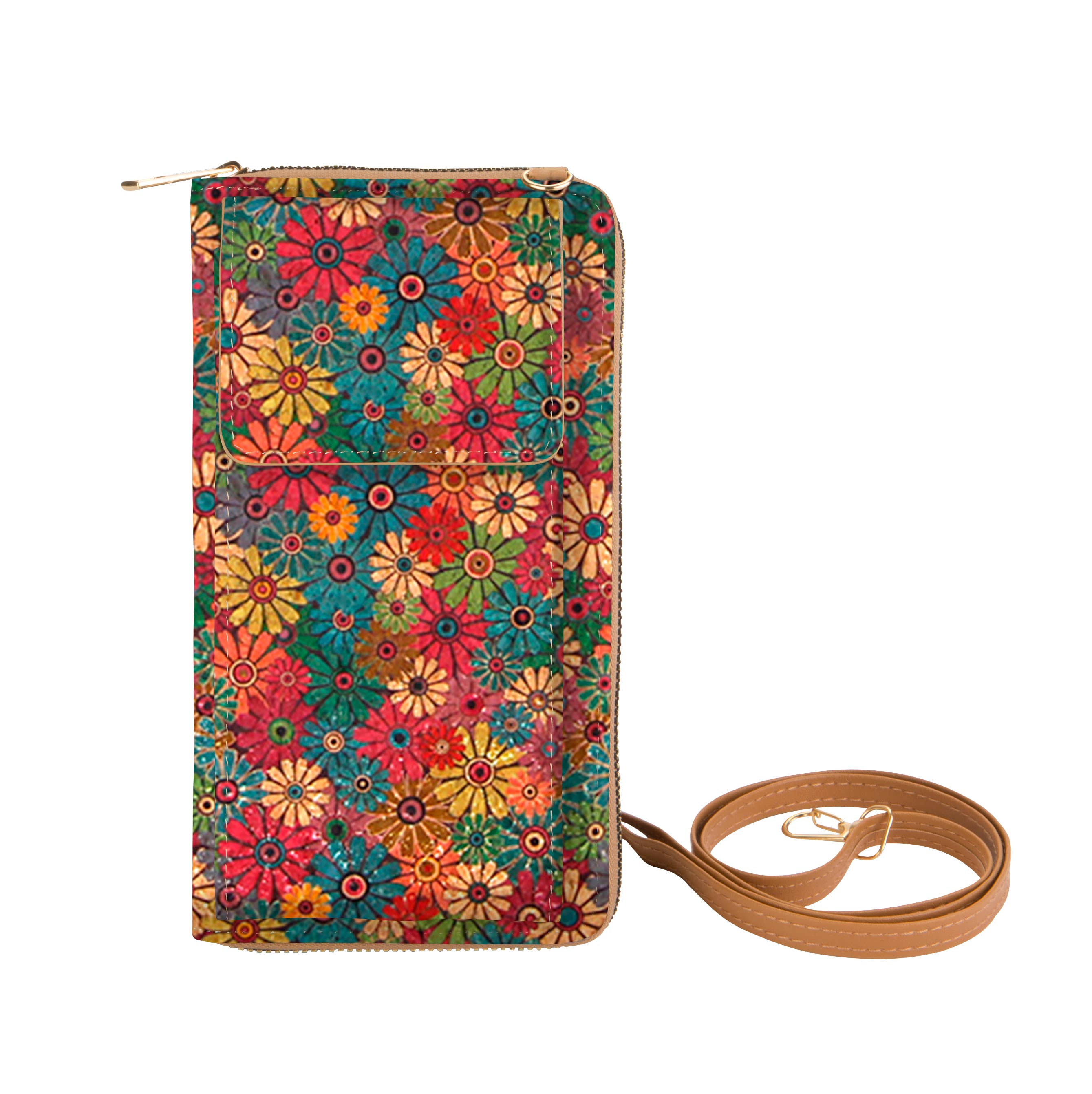 Kaleidoscope Accessories - Vente Portefeuille – unisexe - Sac à bandoulière en liège avec poche pour téléphone portable, 6 assortiments5