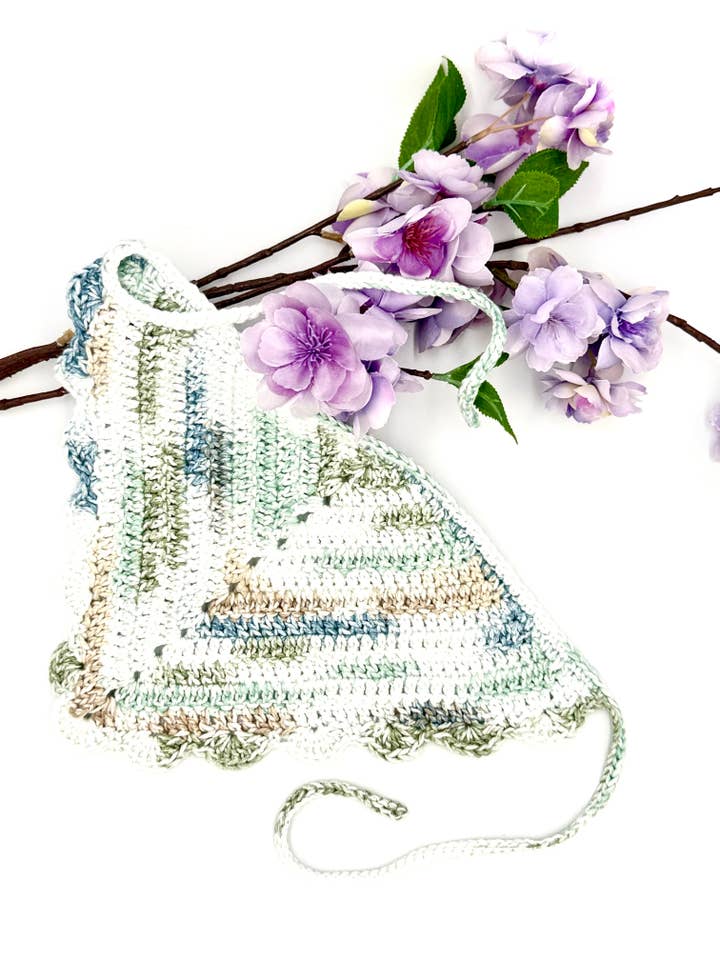 Moonlit Frost Bandana for wholesale by Cuddle Me Close Crochet