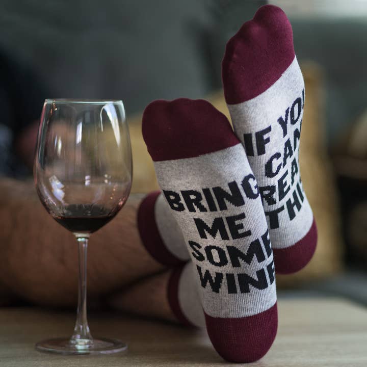 Chris’s Stuff Inc. - Wholesale Socks - Unisex - Bring Me Wine Socks