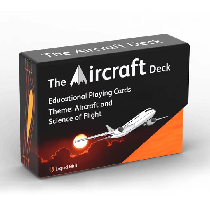 The Aircraft Deck Educational Playing Cards for wholesale by Liquid Bird