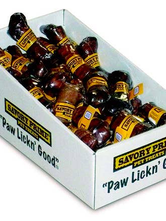 6-7" Knotted Bone Beef Display 24/Pc for wholesale by Savory Prime