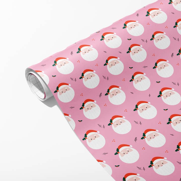 Papel de regalo de Old Saint Nick, sábanas planas para venta al por mayor de Spaghetti & Meatballs