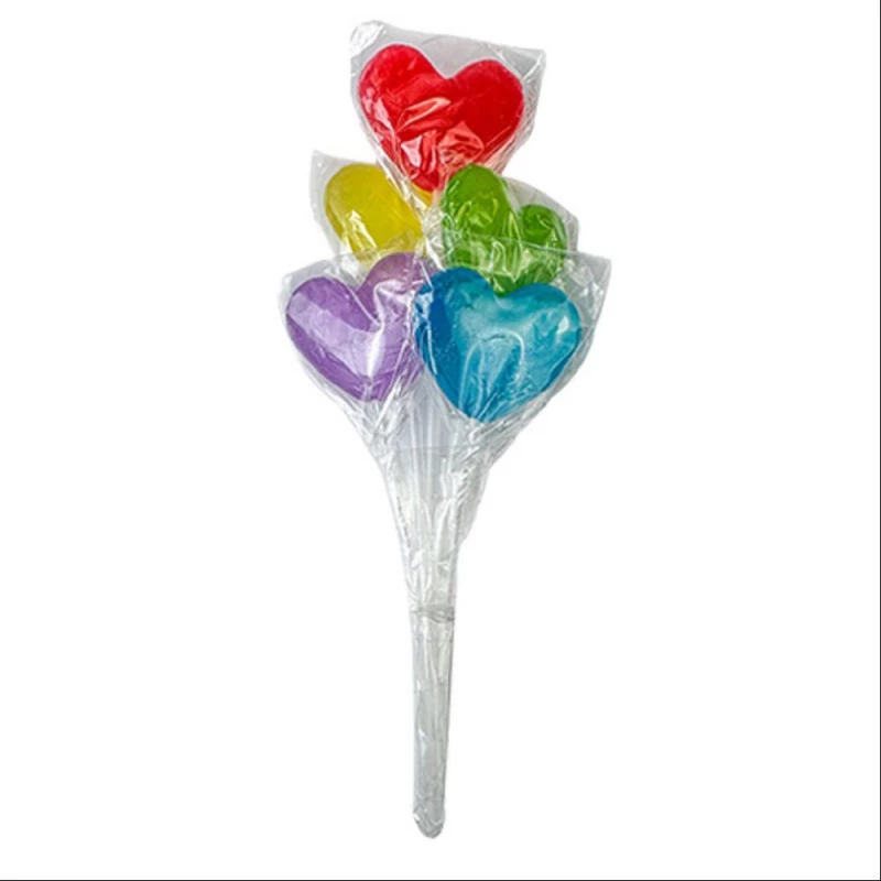 LS GROUP - Wholesale Lollipop - multicolored bouquet of 5 different lollipops in shape0