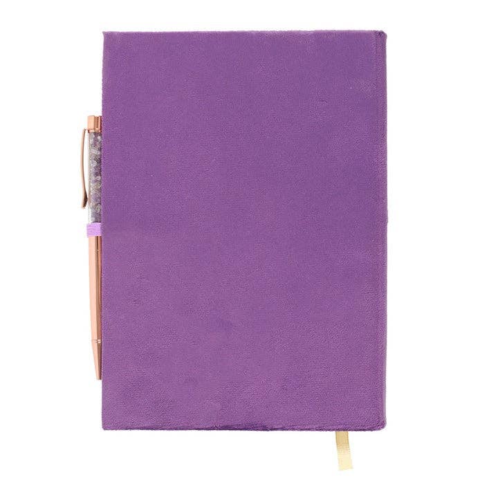 Something Different Wholesale – wholesale Journal och dagbok – Bok med trollformler Journal med ametistkristallpenna