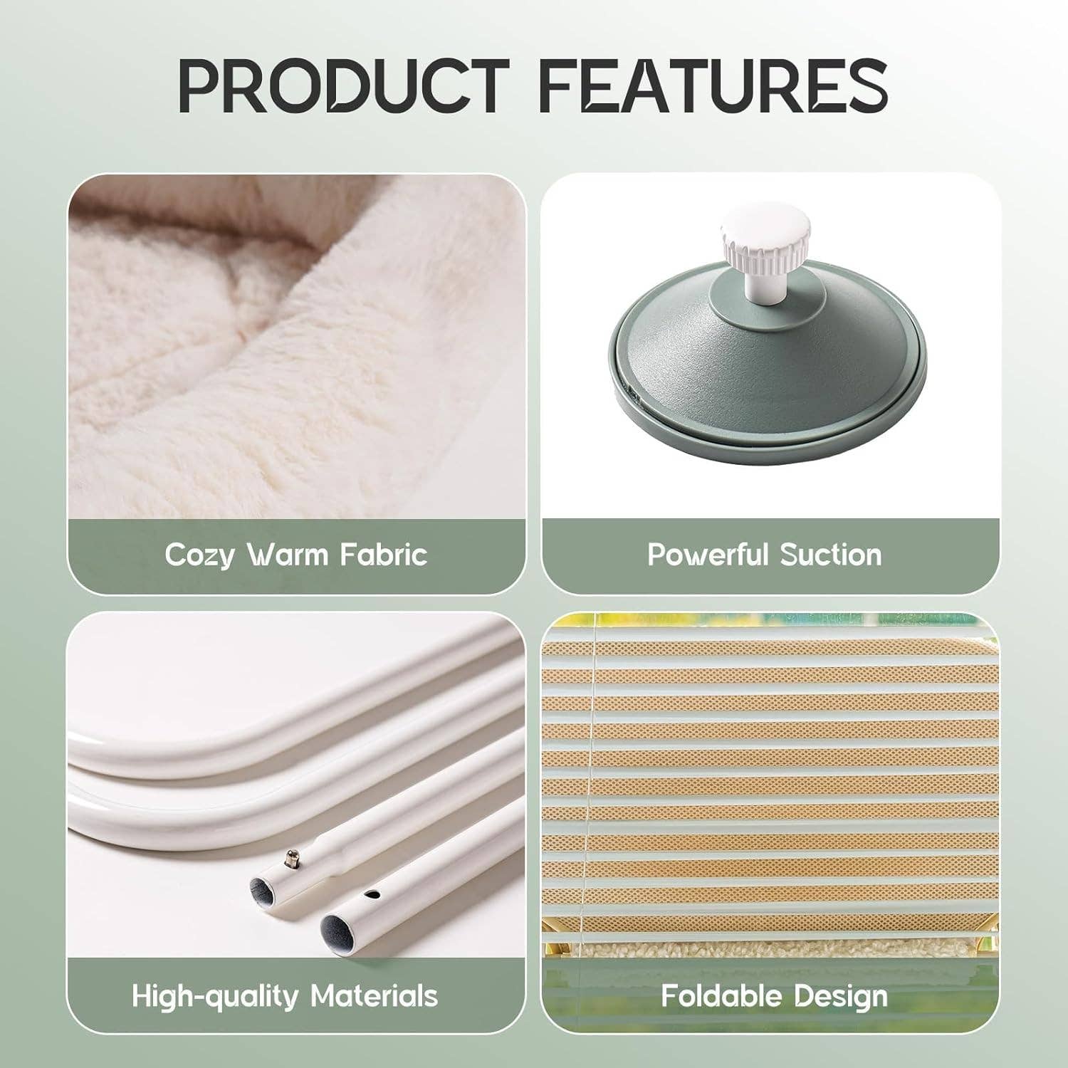 Robud & Mewoofun Official Store - Wholesale Pet Bed - Cat/Dog - Foldable Cat Window Hammock Bed with Reversible Bed Indoor5