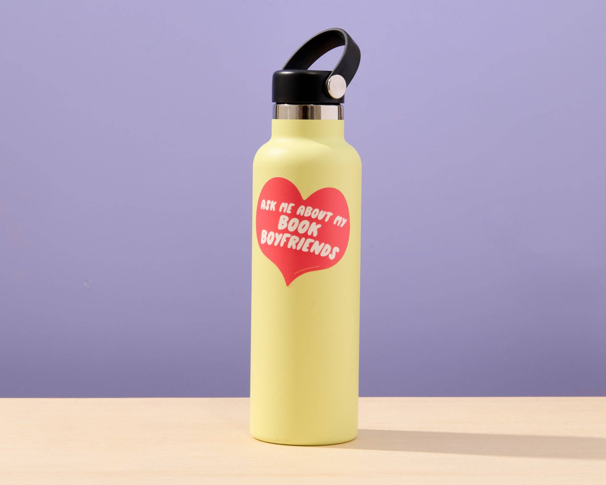 And Here We Are - Wholesale Sticker - Ask Me About My Book Boyfriends Vinyl Sticker - Made in USA - Reading - Book Lover - Cozy - Introvert- Stocking stuffer, Holiday, Gift Guide 1