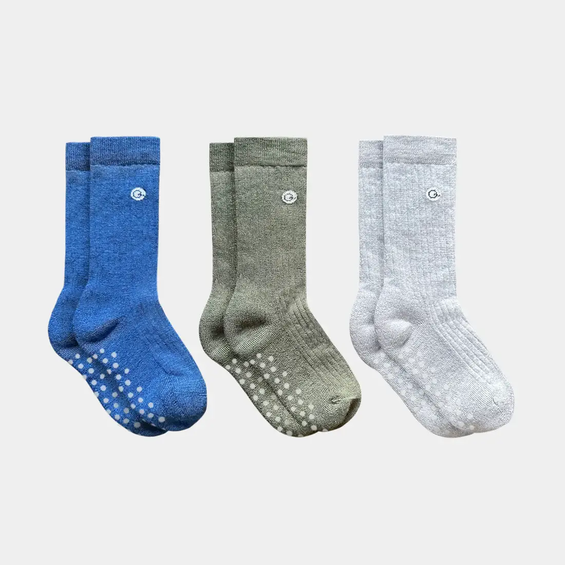 Q for Quinn – wholesale Socks – Child – Merino Wool - Cotton Midweight Kids Socks (3 pairs)0