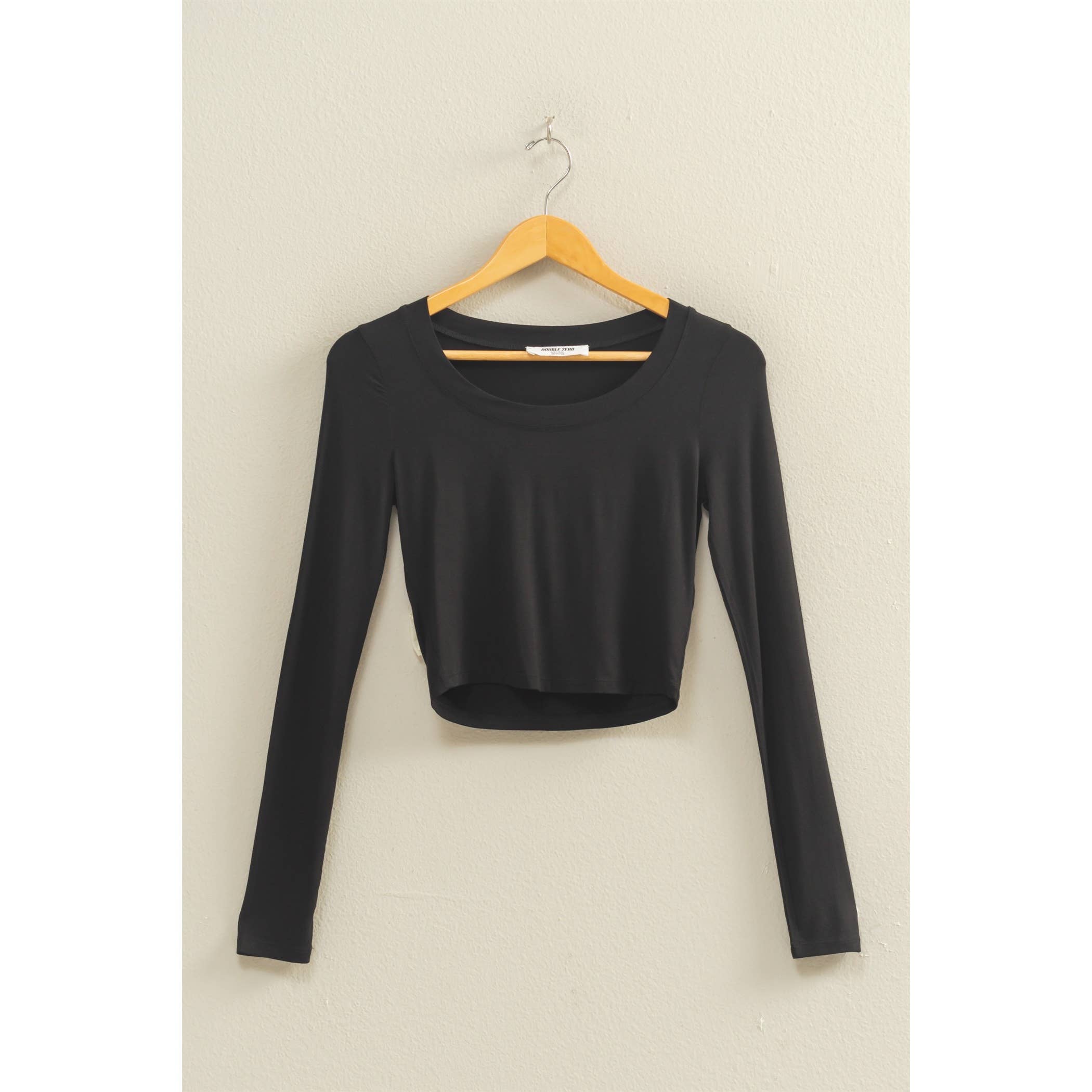 HYFVE - Wholesale Shirt - Women's - Cropped Scoop Neck Long Sleeve Top3