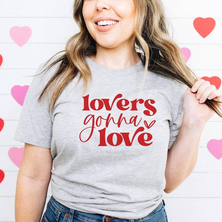 Lovers Gonna Love Printed Tee for wholesale by Simple Tymes