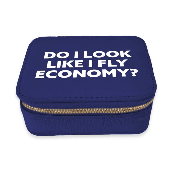 Travel Pill Box (Navy) - Fly Economy for wholesale by Toss Designs