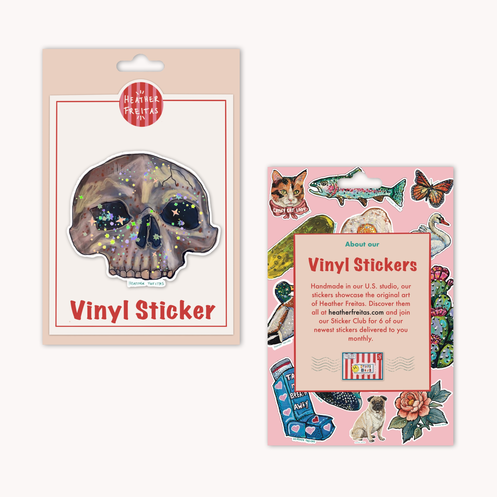 Heather Freitas - Wholesale Sticker - Skull Sticker7