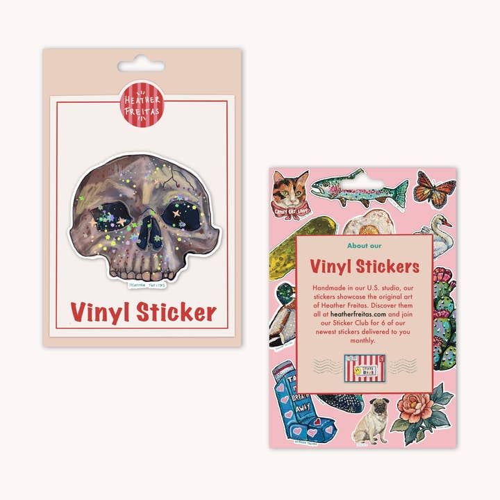 Heather Freitas - Wholesale Sticker - Skull Sticker7