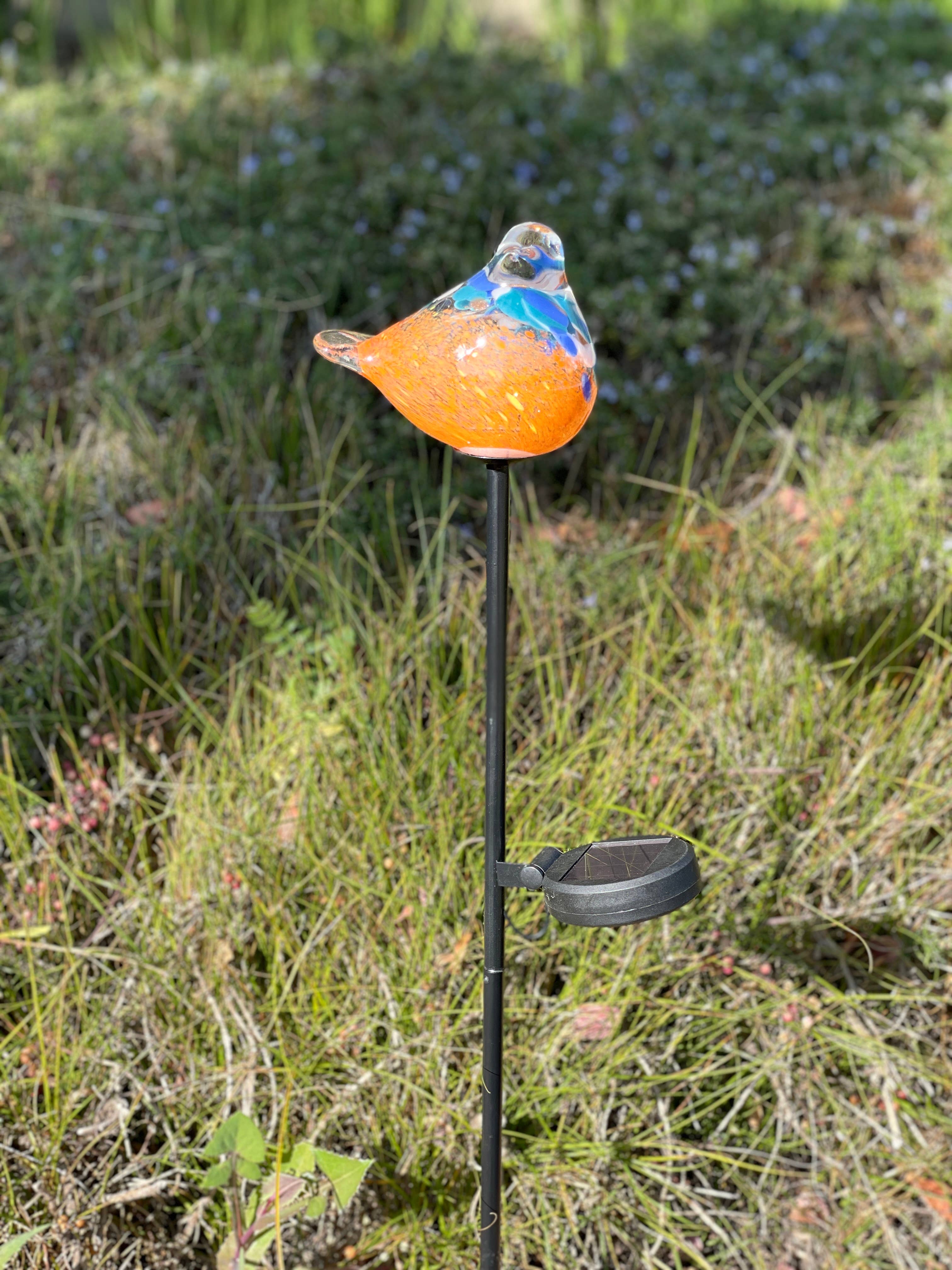 ApricotMint – Großhandel Pfosten/Pfähle – Art Glass Solar Vogel Pfahl sortiert Set5