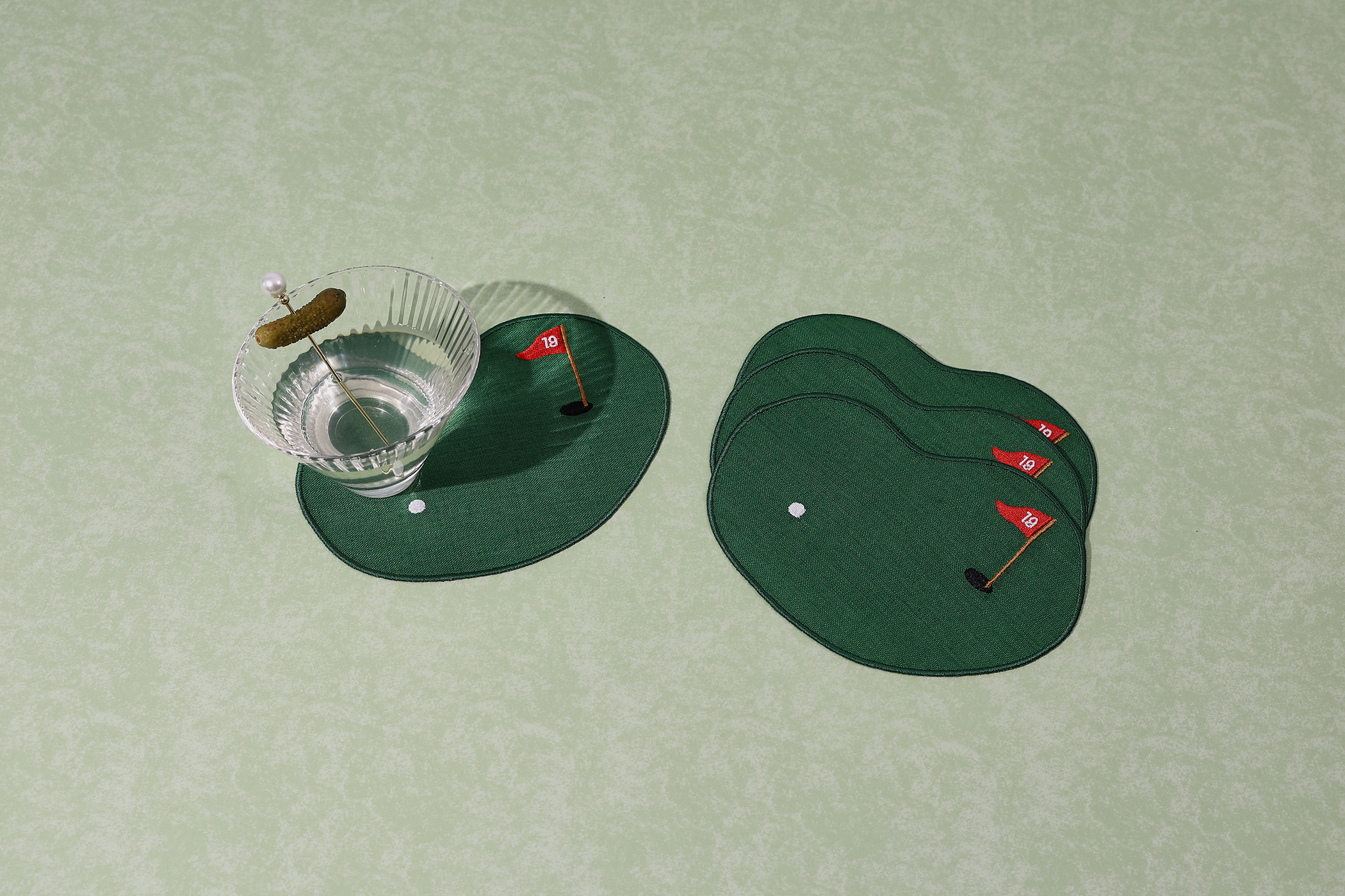 House of Gleason - Wholesale Dinner & Cloth Napkin - Golf Linen Cocktail Napkins - Set of 42