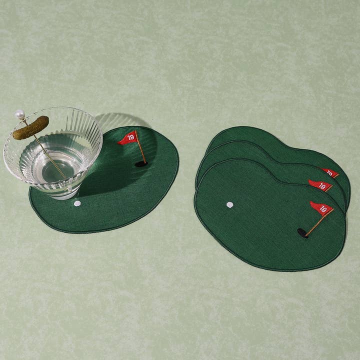 House of Gleason - Vendita all'ingrosso Tovaglioli da tavola in stoffa - Tovaglioli da cocktail in lino da golf - Set di 42