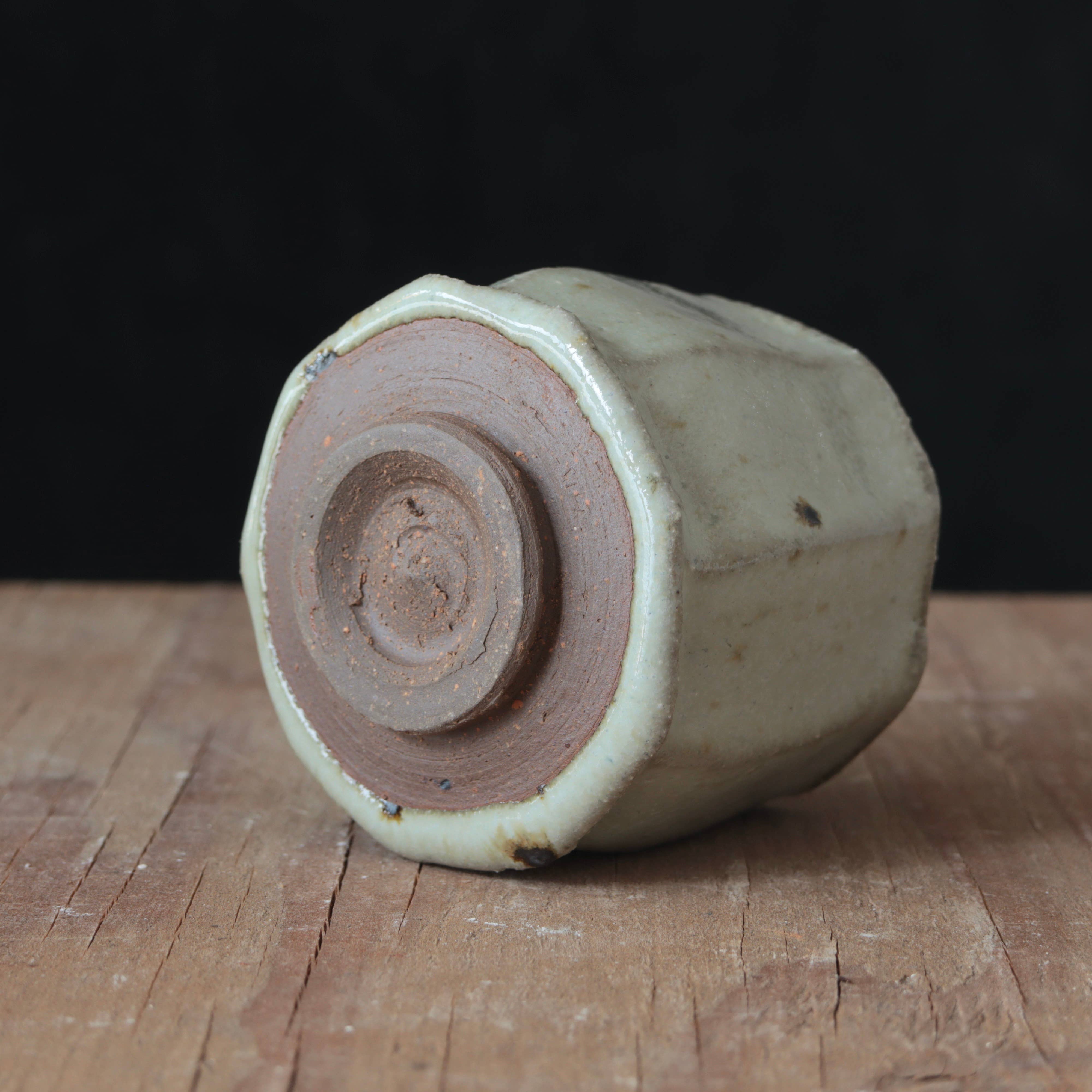 Matt Fishman Pottery - Wholesale Drinking Glass/Cup - Wild Clay and Glaze Sake Cup Nuka White4