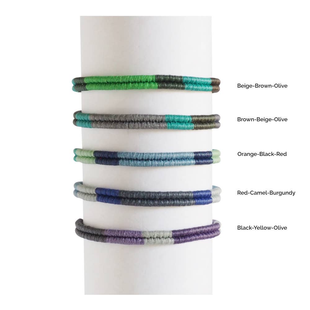 Makarla - Handmade Colombian Jewelry – Engroshandel Flettet armbånd – Herre Reb Armbånd | Surfer Armbånd | Vandtæt |3