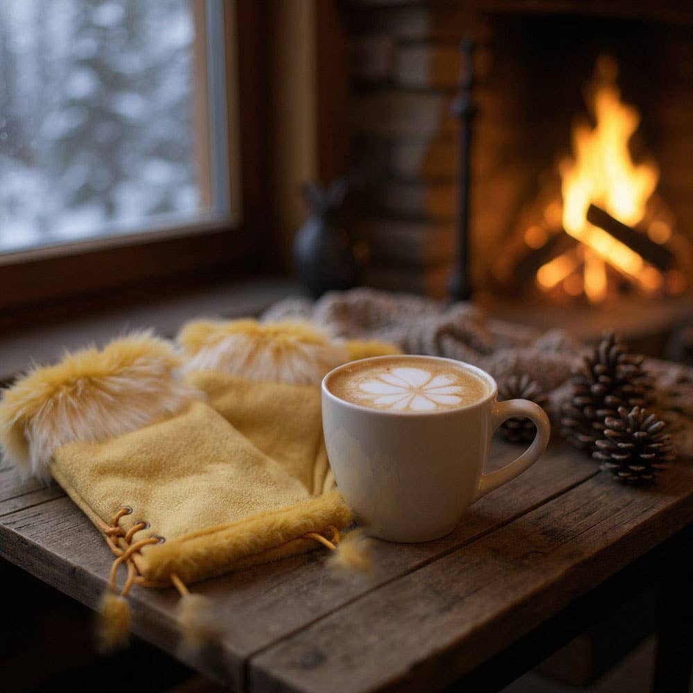 Sensibling Corp. - Wholesale Handschoenen - Dames - Tweegekleurde Vachtomrande Vingerloze Handschoenen12