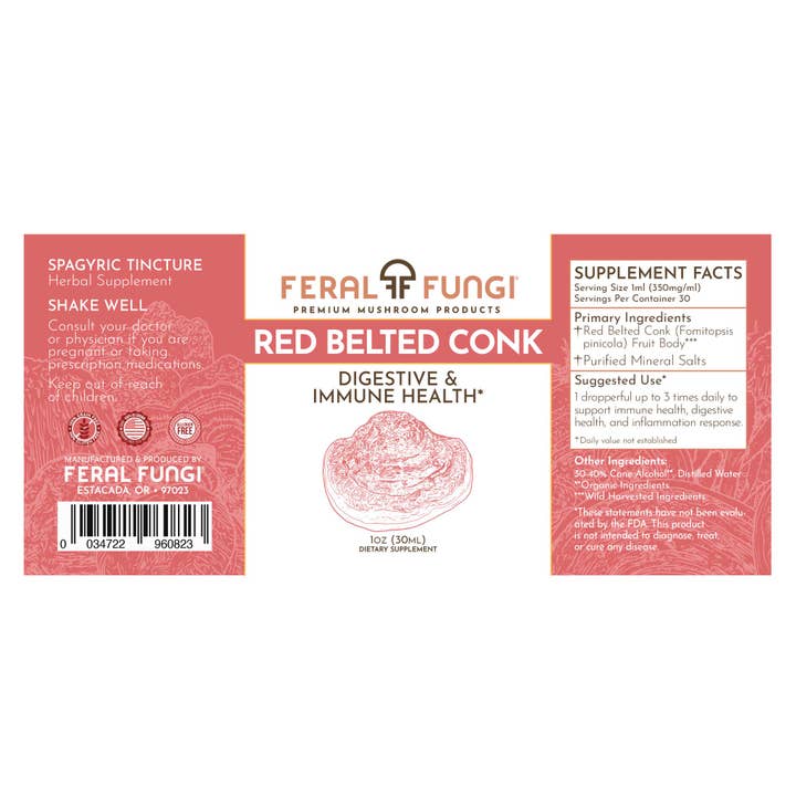 Feral Fungi - Wholesale Tincture - Red Belted Conk (Fomitopis pinicola) Spagyric Tincture