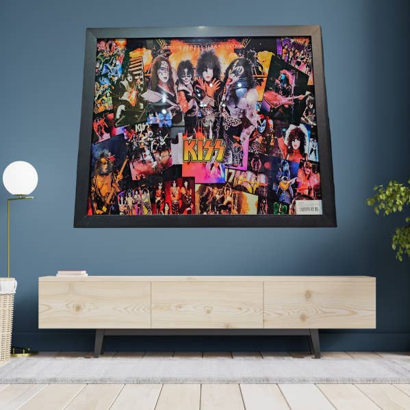 Kys 16 x 20 indrammet collage trykt på glasbillede for engroshandel hos Sports Legends and More