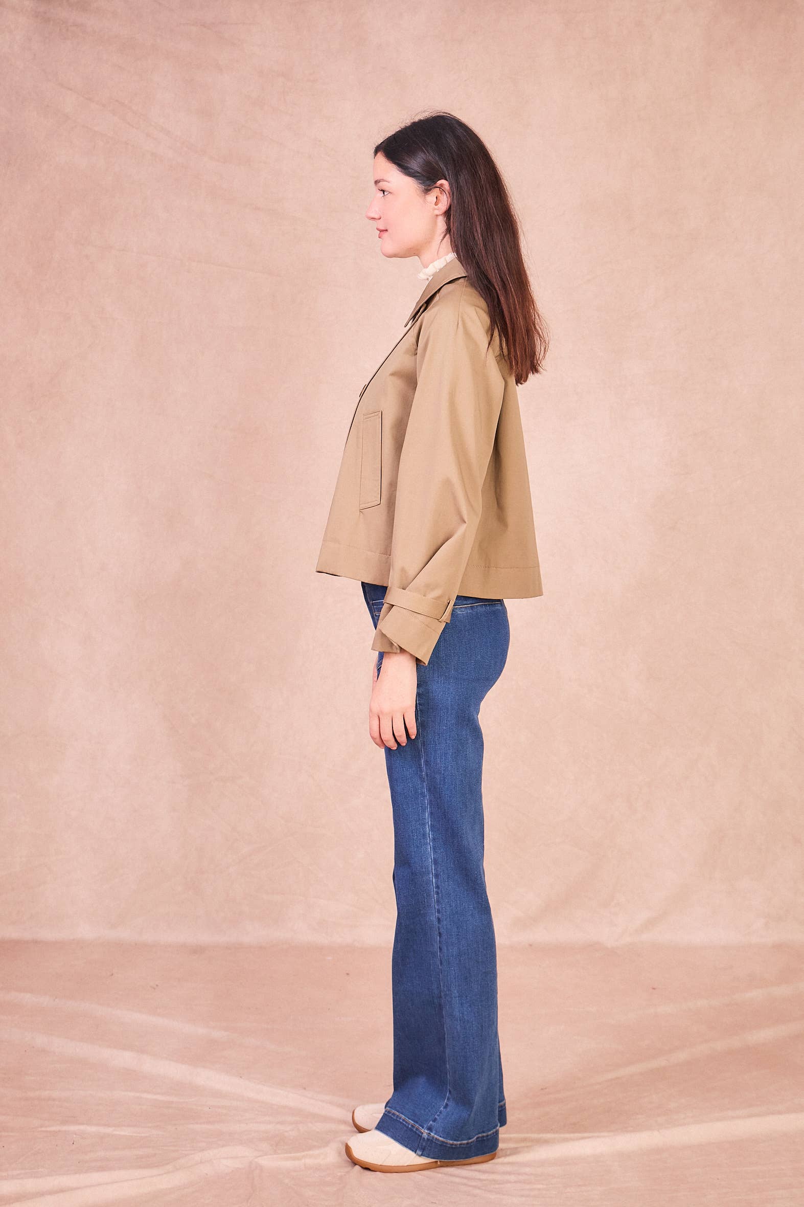 Calie Paris – Großhandel Jacke – Damen – VIOLETTE Trench – Moderne Eleganz in Baumwolle13