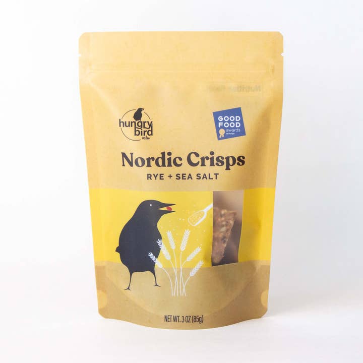 Hungry Bird Eats - Wholesale Crackers - Rye + Sea Salt Nordic Crisps Snack Bags0