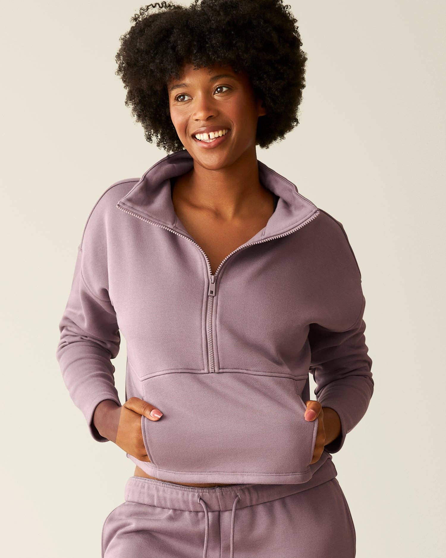 Kindred Bravely - Wholesale Sweatshirt - Women's - Cloud Fleece Half Zip Pullover6