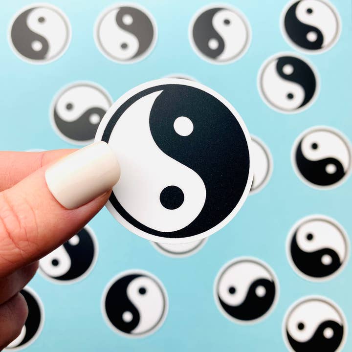 Ying Yang Sticker, Yin Yang Sticker, Ying Yang Decor, 90s for wholesale by Otto's Grotto