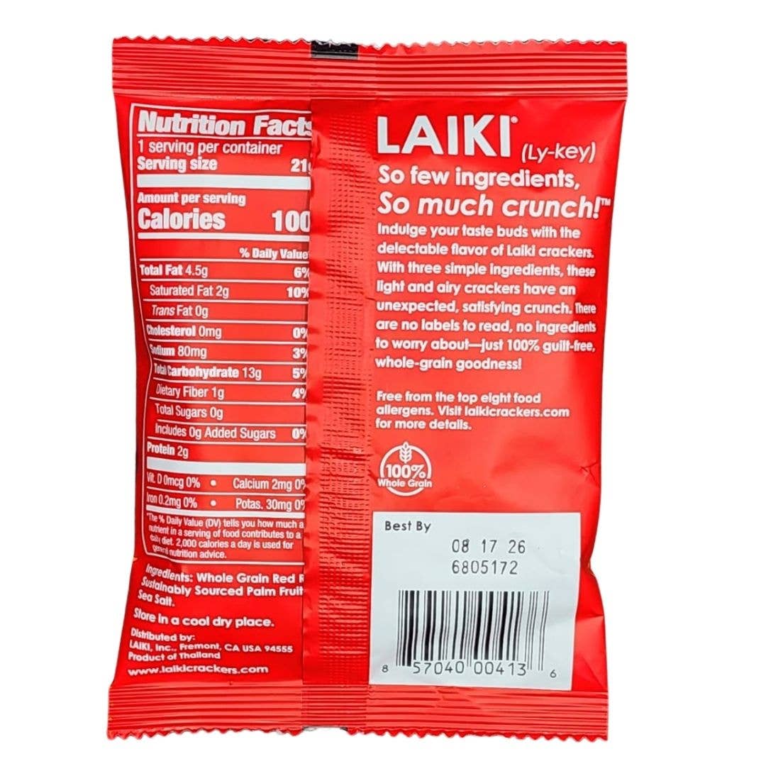 Laiki - Wholesale Crackers - LAIKI Red Rice Crackers 0.74oz1