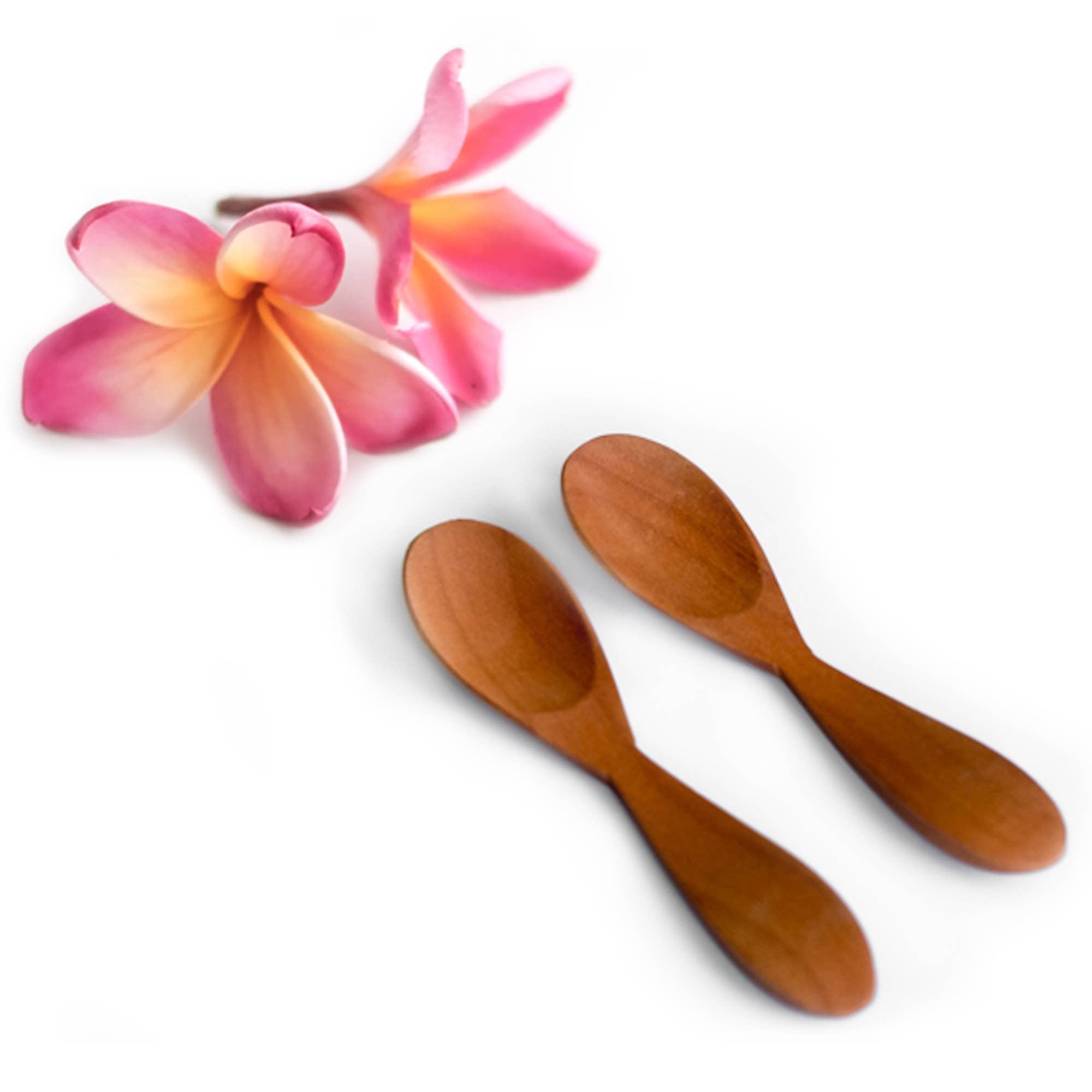 Bali Harvest - Wholesale Kitchen Spoon - 3.7" Handmade Salt Ice Cream Dessert Baby Small Wooden Spoon0