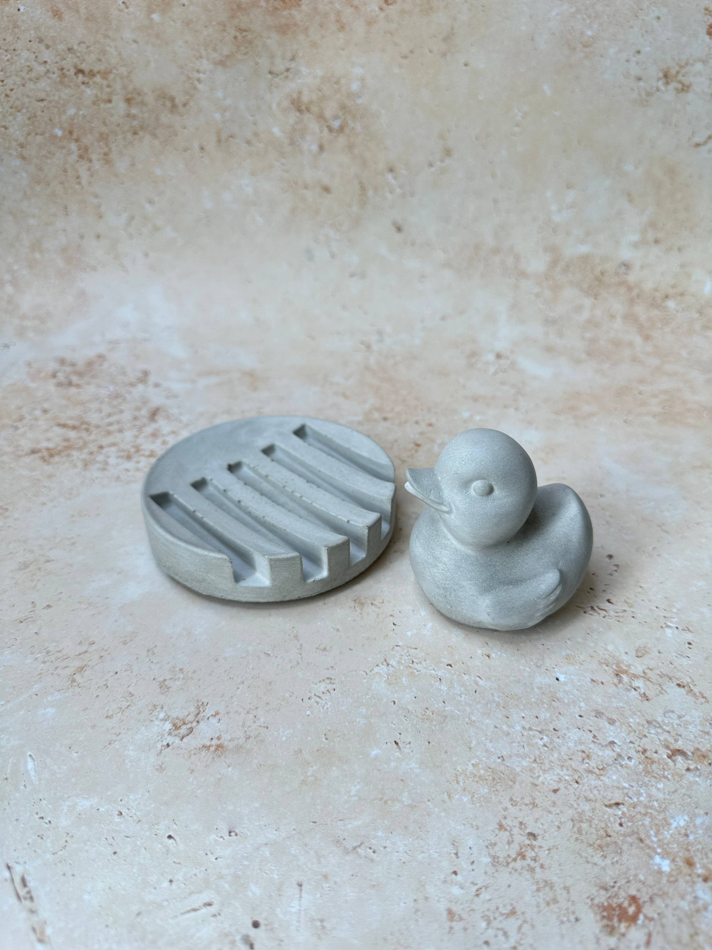 Smells Like Home Store - Wholesale Bath Soap Dish - Round Flow Concrete Soap Dish11