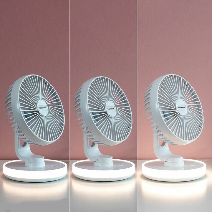 InnovaGoods – wholesale Handheld electric fan – InnovaGoods Ø6.6" Rechargeable Desk Fan with LED FanLED 4000 mAh3