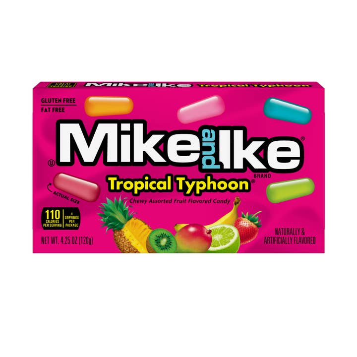 Mike & Ike Tropical Typhoon 4.25oz Theater Box, 12ct for wholesale by Grandpa Joe's Candy Shop