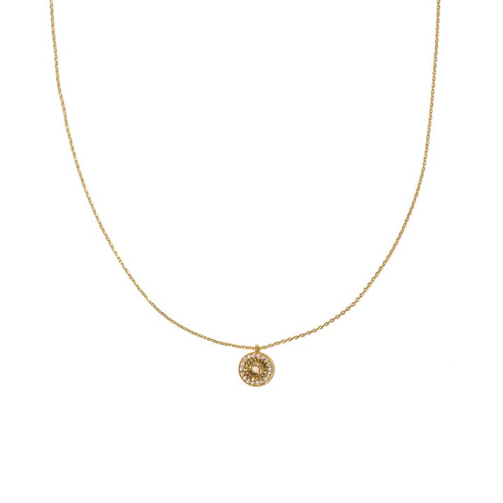 Brenda Grands Jewelry - Wholesale Pendant/Charm Necklace - 18K Gold Sun Opal Pendant Necklace2