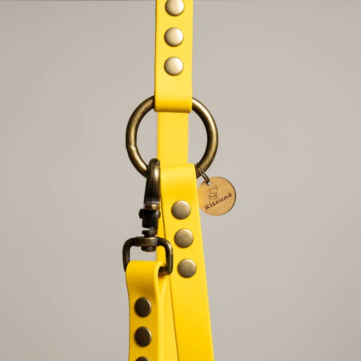 KITSUNE.DOG - Wholesale Pet Leash - Dog - Leave dog MULTIPOSITION biothane - LEMON3