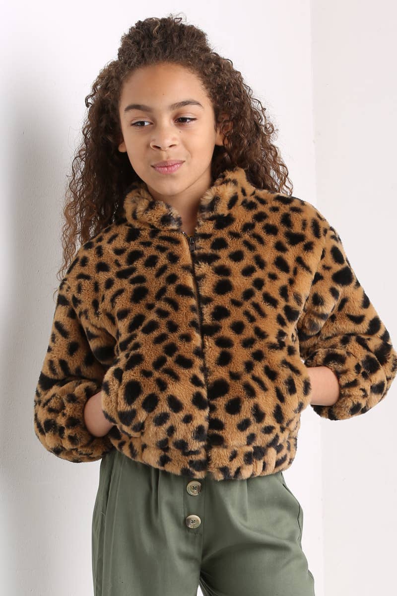 ANGIE - Wholesale Jacket - Kids - KJA67-LEO2