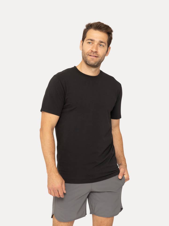 Mono B - Wholesale T-Shirt - Men's - Pima Cotton Blend Short Sleeve Tee0