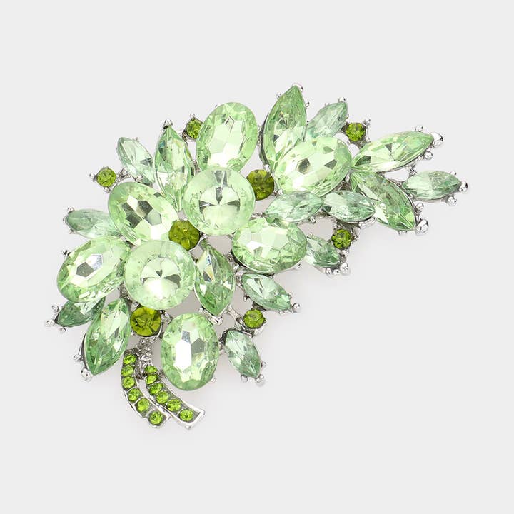 Sensibling Corp. - Wholesale Brooch - Glass Crystal Leaf Pin Brooch13