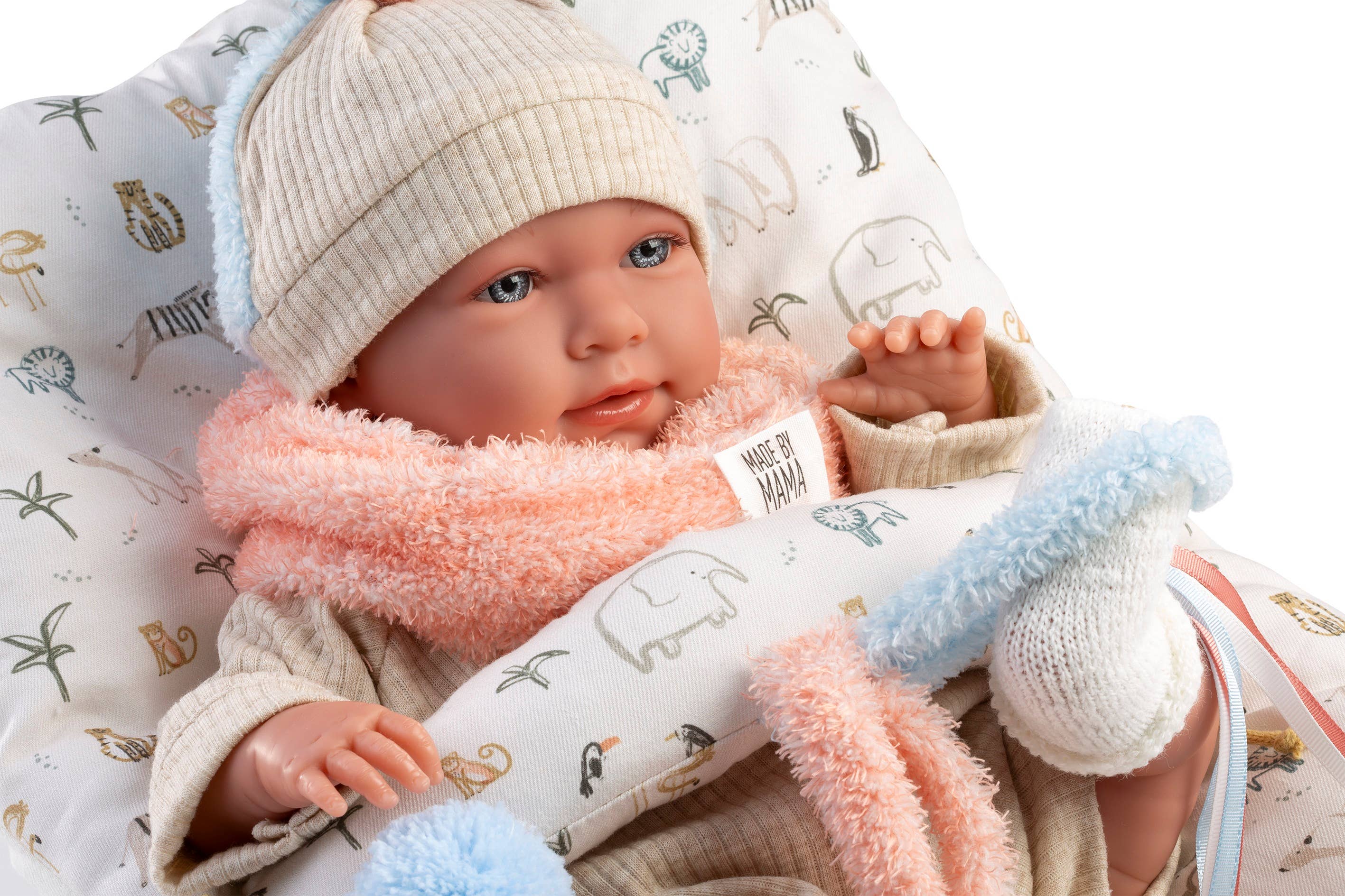 Llorens - Wholesale Doll - Kids - 16.5" Articulated Newborn Doll Blair with Activity Cushion3