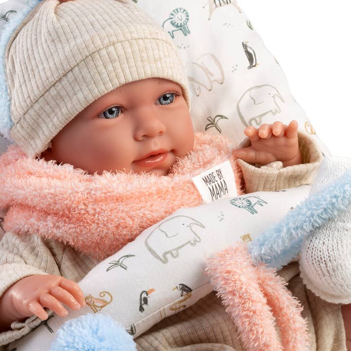 Llorens - Wholesale Doll - Kids - 16.5" Articulated Newborn Doll Blair with Activity Cushion3
