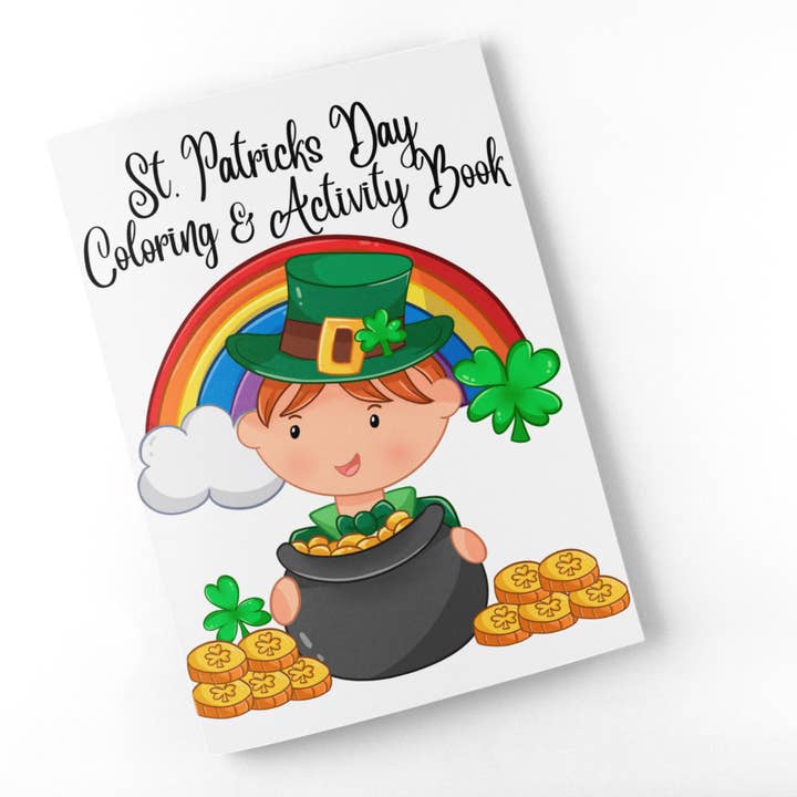St. Patricks Day Coloring & Activity Book for wholesale by Pretty Zen & Company
