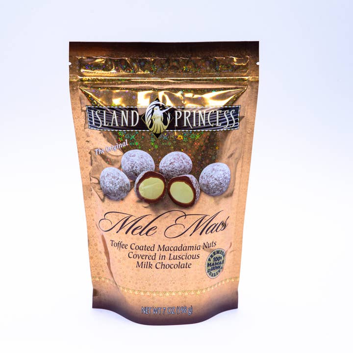Hawaiian King Candies – wholesale Nötter – Mele Mac stå upp återförslutningsbar väska 7OZ