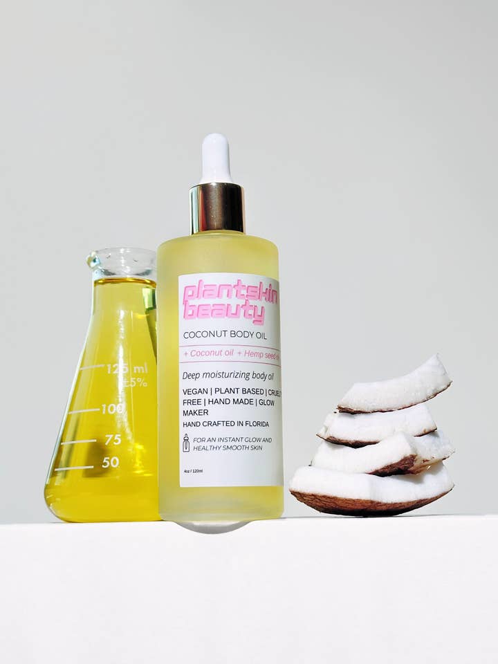 KOKOSNØDDE KROPSSOLIE for engroshandel hos plantskinbeauty