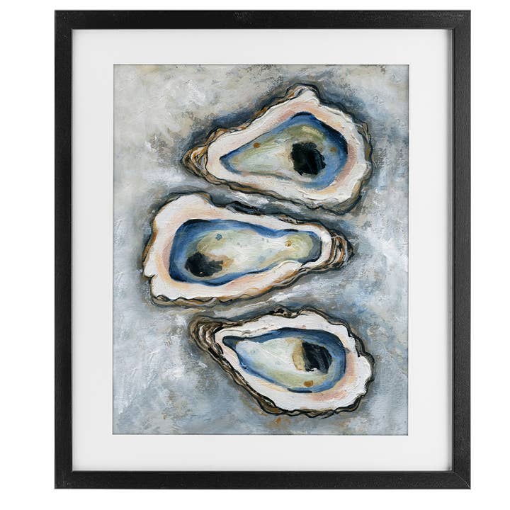 Stupell Industries - Wholesale Wall sign - Oyster Bar Trio - Print Under Glass Wall Art0