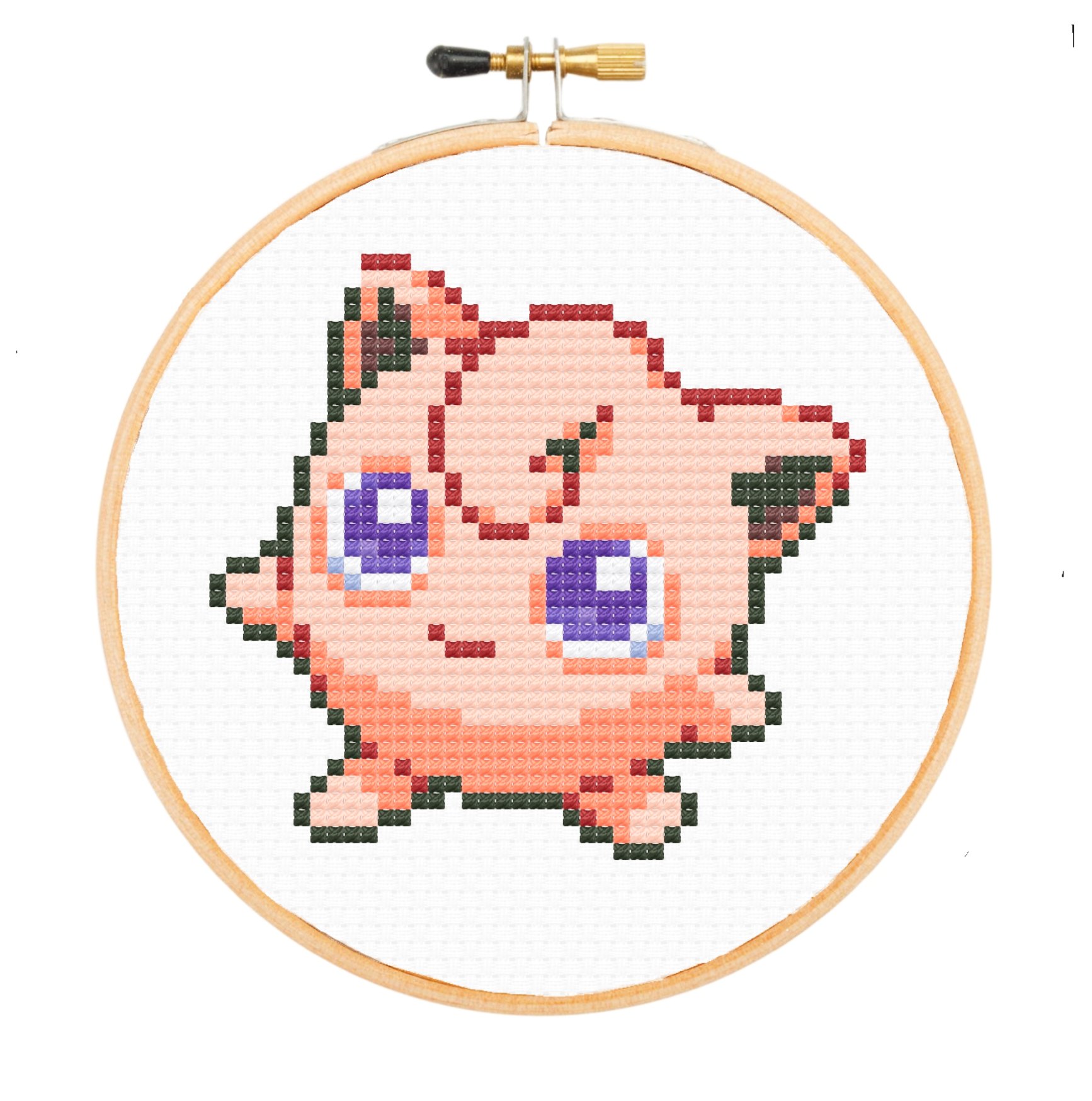 TheCloudFactory – Großhandel Kreuzstich-/Stickzubehör – Jigglypuff - DIY Kreuzstich-Set4