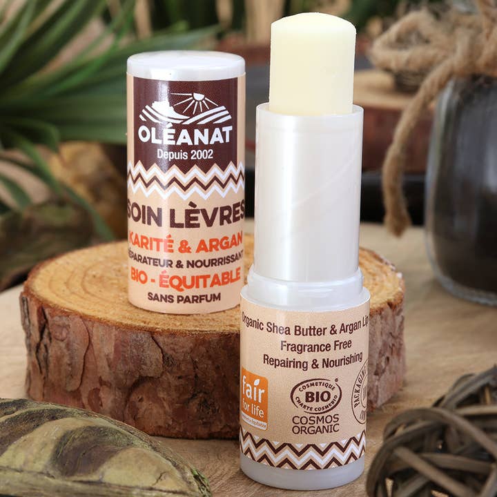 Le Secret Naturel - Vendita all'ingrosso Burro di cacao - Balsamo labbra bio karité & argan senza profumo - 4,5g - Oléanat