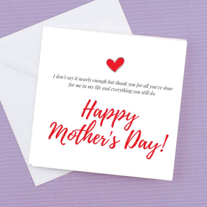 Happy Mothers Day -Thank you for all you've done for me in my life and everything you still do for wholesale by Giftieness