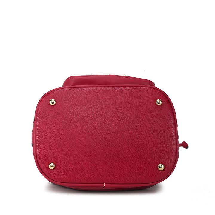 MKF Collection - Wholesale Top Handle Bag - Women's - Azalea Women's Bucket Handbag, Crossover Bag by Mia K10